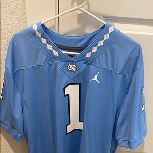 Light Blue Jordan North Carolina Tar Heels football Jersey size XL